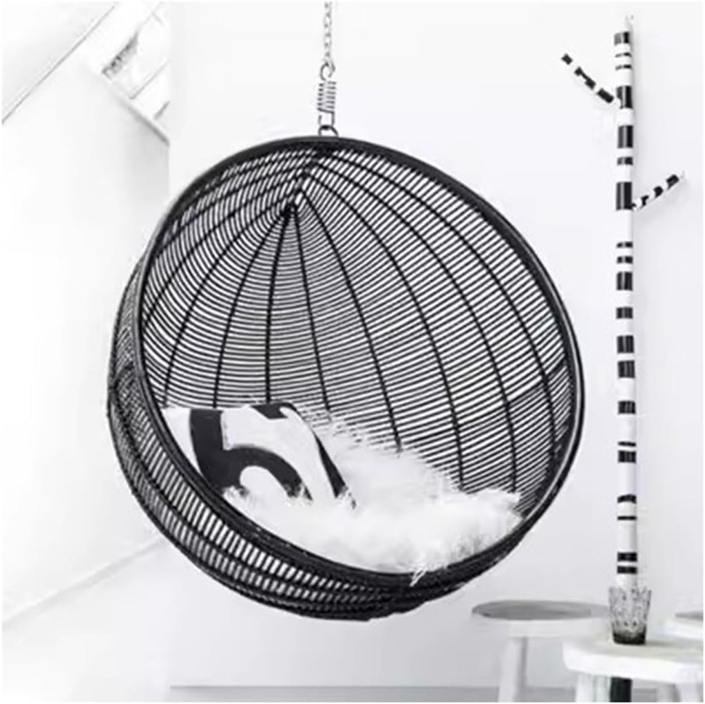 Home Rattan Chairs- Outdoor Balcony Hanging Basket Hanging Chair Swing Outdoor Rocking Chair Household Indoor Cradle Patio Lounge Chair