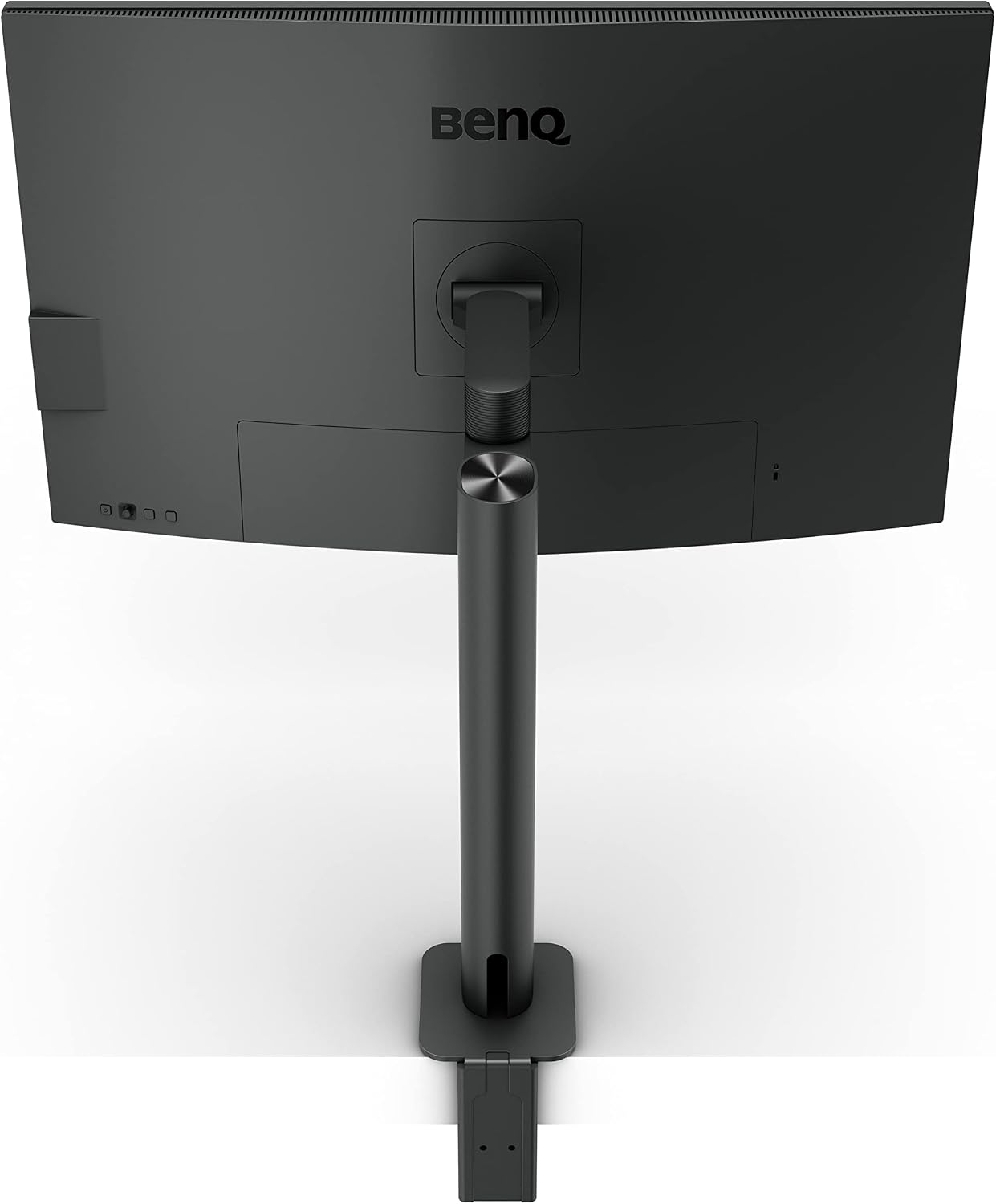 BenQ PD3205UA AQCOLOR 32' 4K UHD Ergo Arm Mac-Ready Monitor, 99% Rec.709 & sRGB, IPS, Built-in Ergo Mount, ICCSync, Uniformity, Delta E≤3, Factory-Calibrated, Pantone, USB-Hub, USB-C (90W)