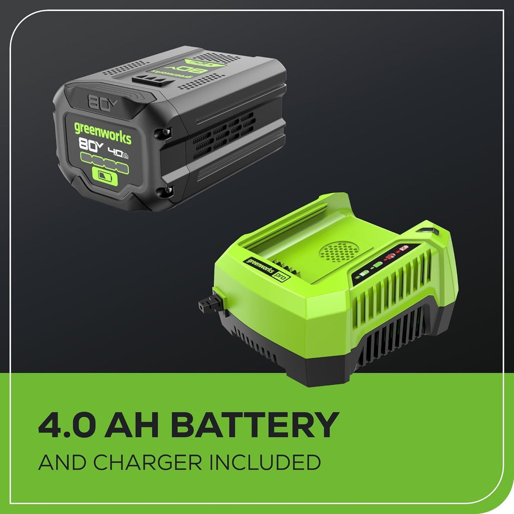 Greenworks 80V 21' Cordless Battery Push Lawn Mower w/ 4.0Ah Battery & Charger String Trimmer Tool only Kit