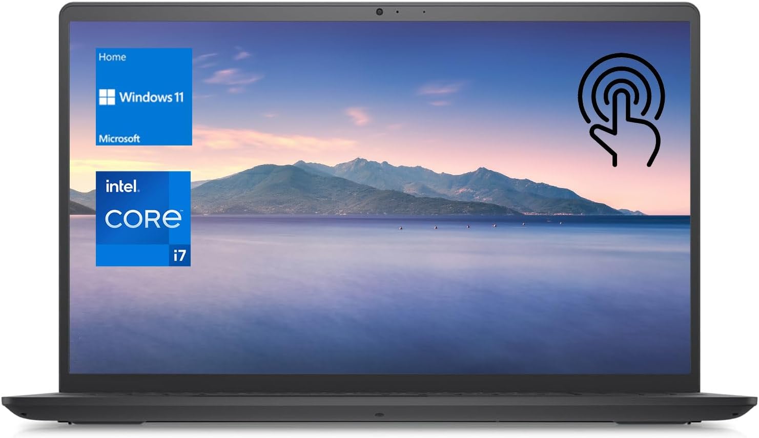 DELL Inspiron 3520 15.6' Touchscreen i7 Laptop, 15.6' FHD Touchscreen, Intel Core i7-1255U, 16GB RAM, 1TB SSD, Numeric Keypad, Webcam, SD Card Reader, HDMI, Wi-Fi, Windows 11 Home, Black