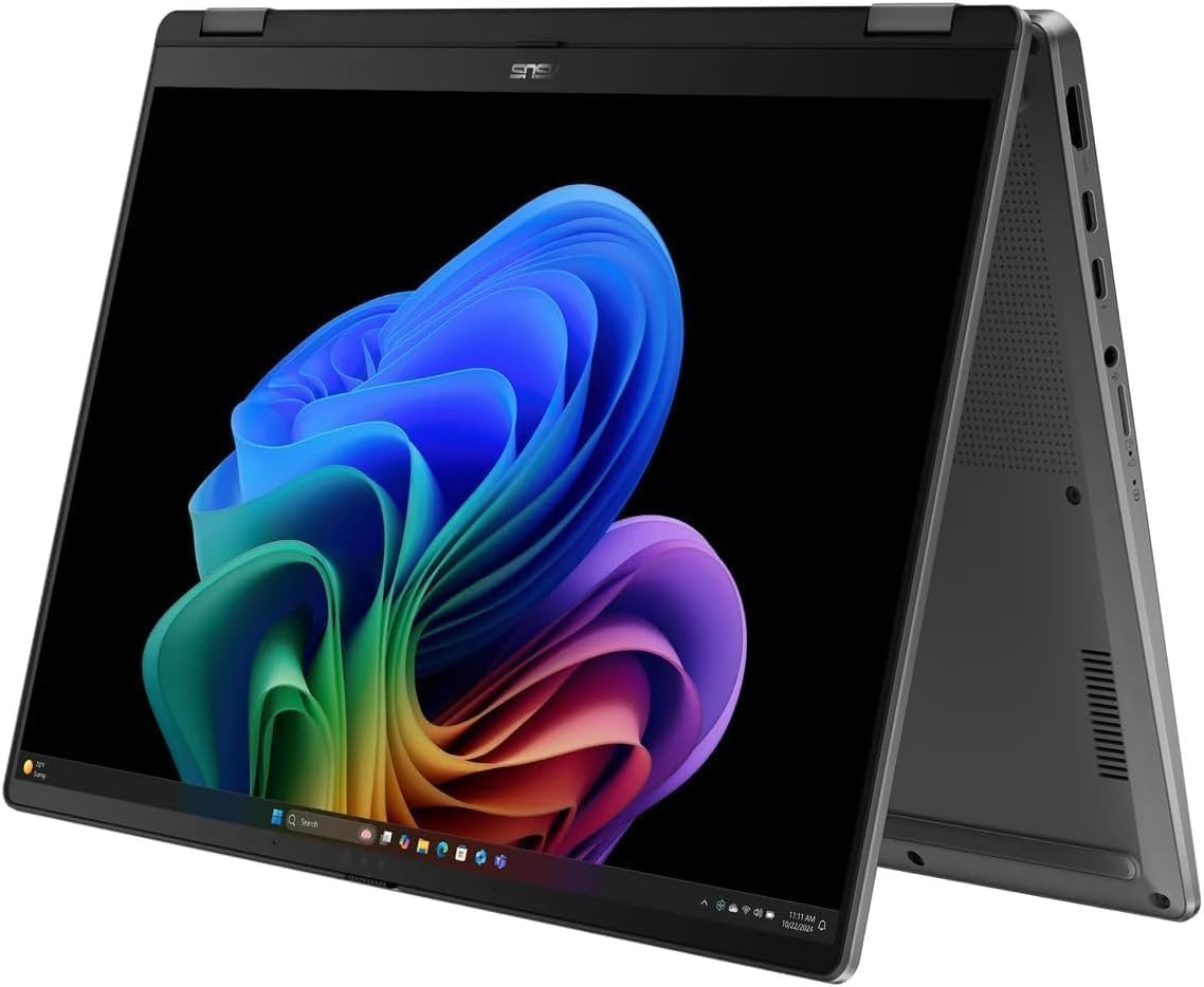 ASUS Vivobook Flip 14 2-in-1 Laptop: 14' OLED Touchscreen, Intel Core Ultra 7 256V Processor, 16GB RAM, 1TB SSD, Backlit Chiclet Keyboard, Thunderbolt 4, Copilot+ PC