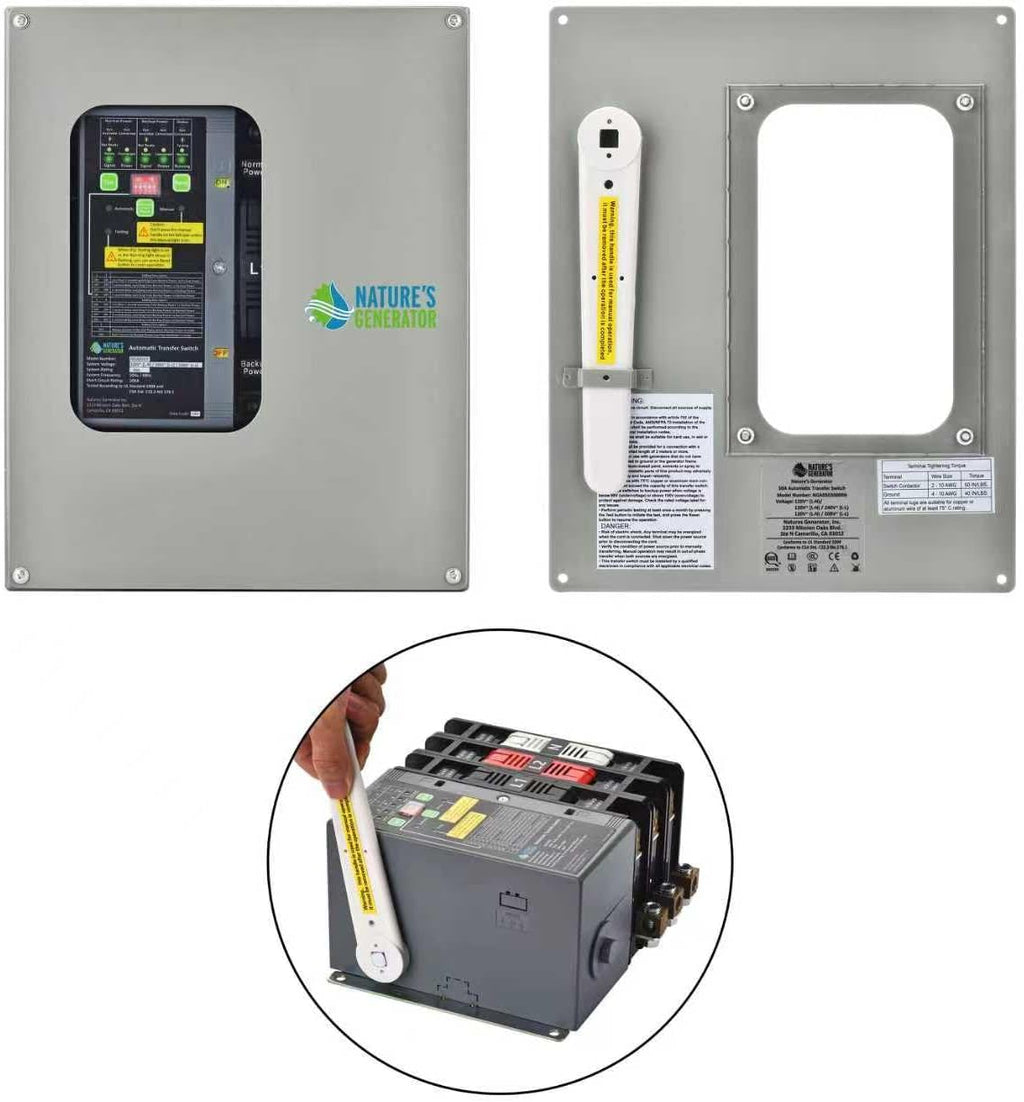 Nature's Generator RV 50A Automatic Transfer Switch UL Approved