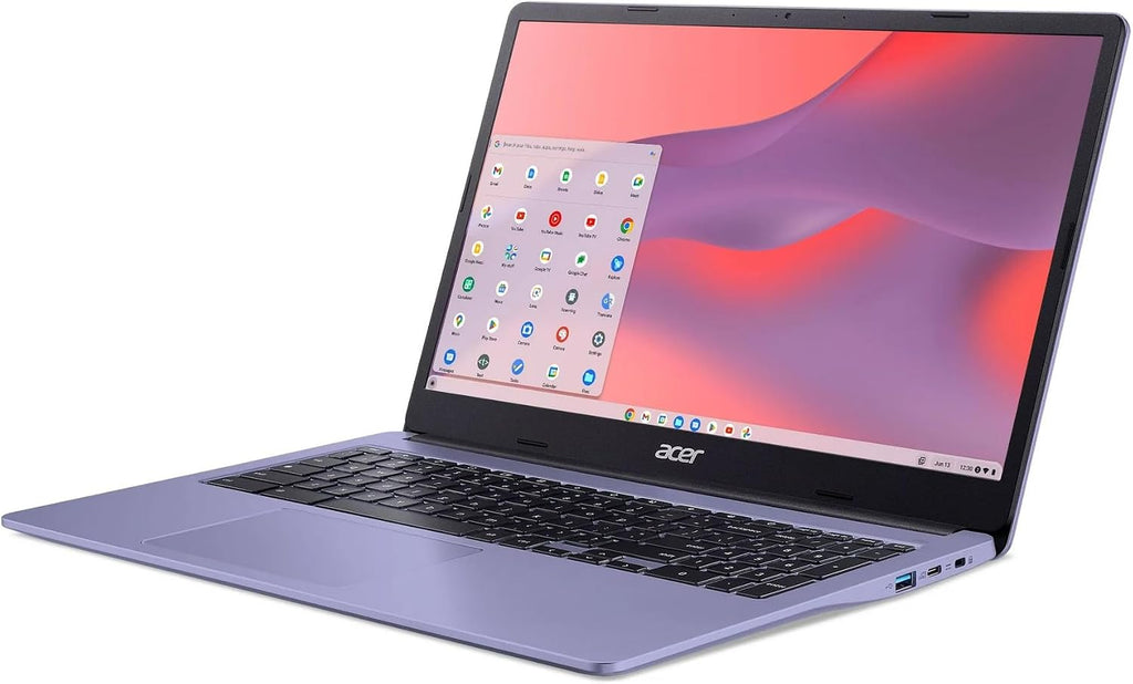 Acer Chromebook 15.6in Full HD IPS LCD in Lavender Intel Processor Up to 2.8GHz 4GB DDR4 64GB eMMC Intel 4K Graphics 6th Gen WiFi Webcam Chrome OS (CB315P - Renewed)