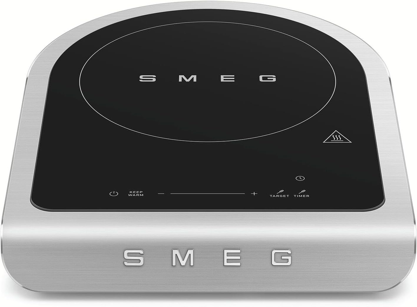 SMEG 1800W Portable Induction Cooker – Collezione Collection | Single-Burner Induction Hob with Probe, 9 Power Levels + Boost, Touch Controls — Travel/RV/Compact Kitchen-Black