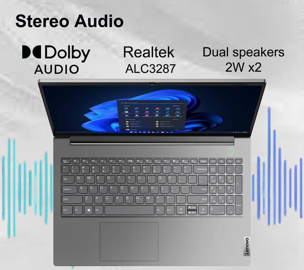 Lenovo ThinkBook 15 Gen 4 Business Laptop (15.6' IPS FHD Touchscreen, Intel 10-Core i7-1255U, 40GB RAM, 1TB SSD), FHD Webcam, Narrow Bezel, Backlit, Fingerprint, Thunderbolt 4, Win 11 Pro, Grey