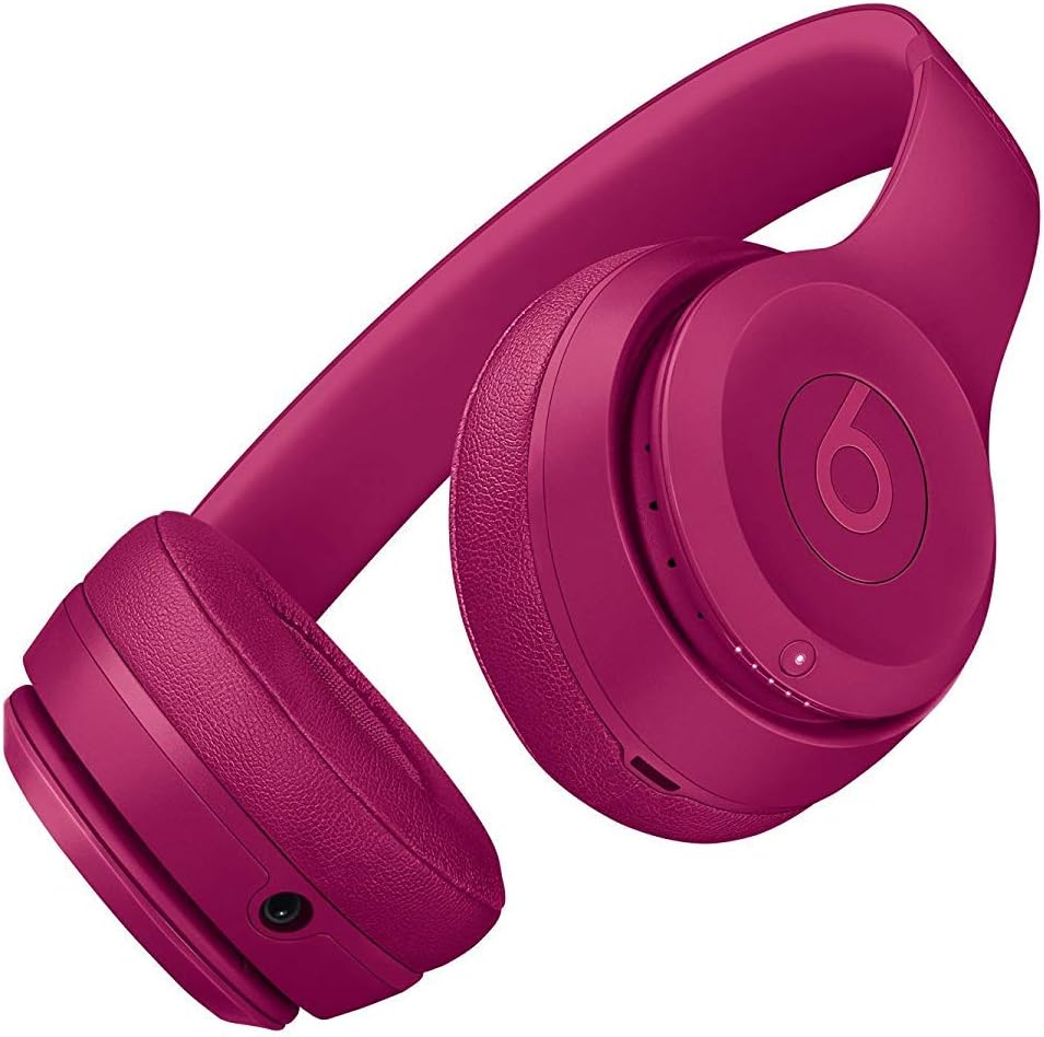Beats by Dre Solo 3 Wireless On Ear Headphone Neighborhood Collection Brick Red (Renewed)