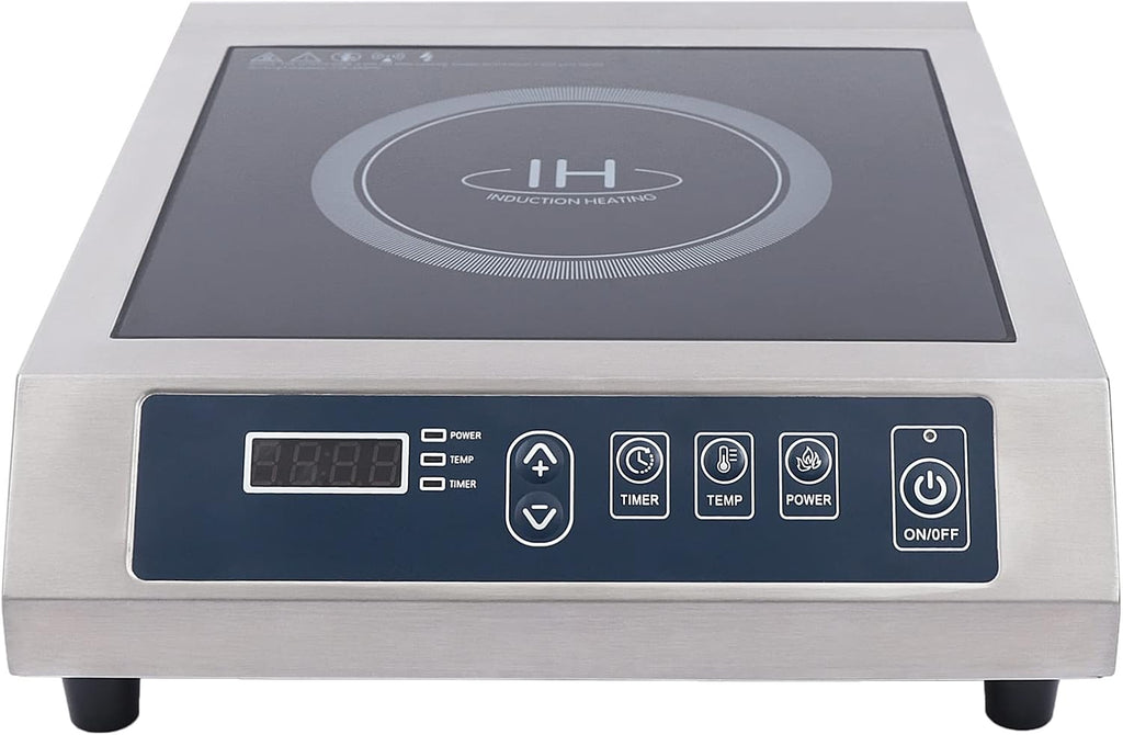 Induction Cooktop 3500W Electric Countertop Burner Hot Plate Sensor Touch Stove Electric Stove Top Portable Induction Cooktop Cooker Smooth Surface with Timer Temperature Control