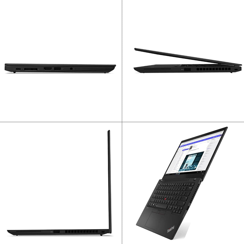 Lenovo ThinkPad T14S Gen 2, Intel Core i7-1185G7, 14 Inch Full HD Display, 16GB RAM, 256GB SSD, Thunderbolt 4, Backlit Keyboard, Windows 11 Pro (Renewed), Villi black