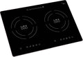 True Induction MD-2B 20 inch Built-in Mini Duo Induction Glass-Ceramic Cooktop, 1750W, UL858 Certified