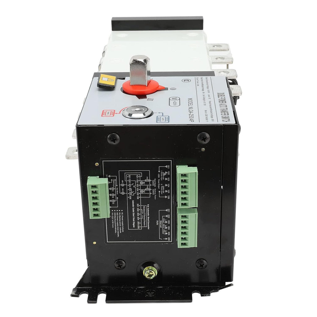 Generator Transfer Switch, AC400V Power Automatic Transfer Switch Isolated Short Circuit PC Power Transfer Switch for Office (200A)
