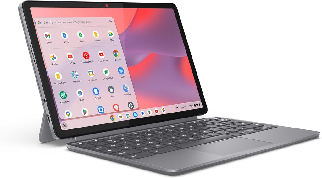Lenovo Chromebook Duet - 2025 - Convertible Laptop - ChromeOS - 10.95' WUXGA IPS Touch Display - 4GB Memory - 64GB Storage - MediaTek Kompanio 838 - Luna Grey
