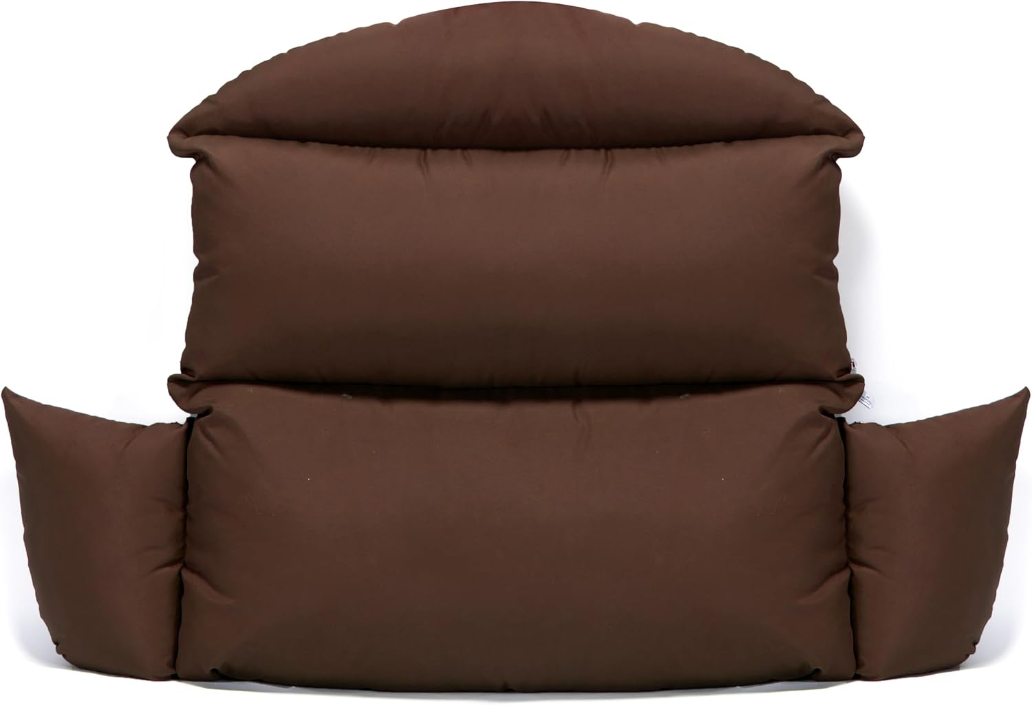 LeisureMod 2 Person Hanging Egg Swing Chair Cushion - Brown, Soft & Weather-Resistant, Machine Washable, Outdoor/Indoor Use