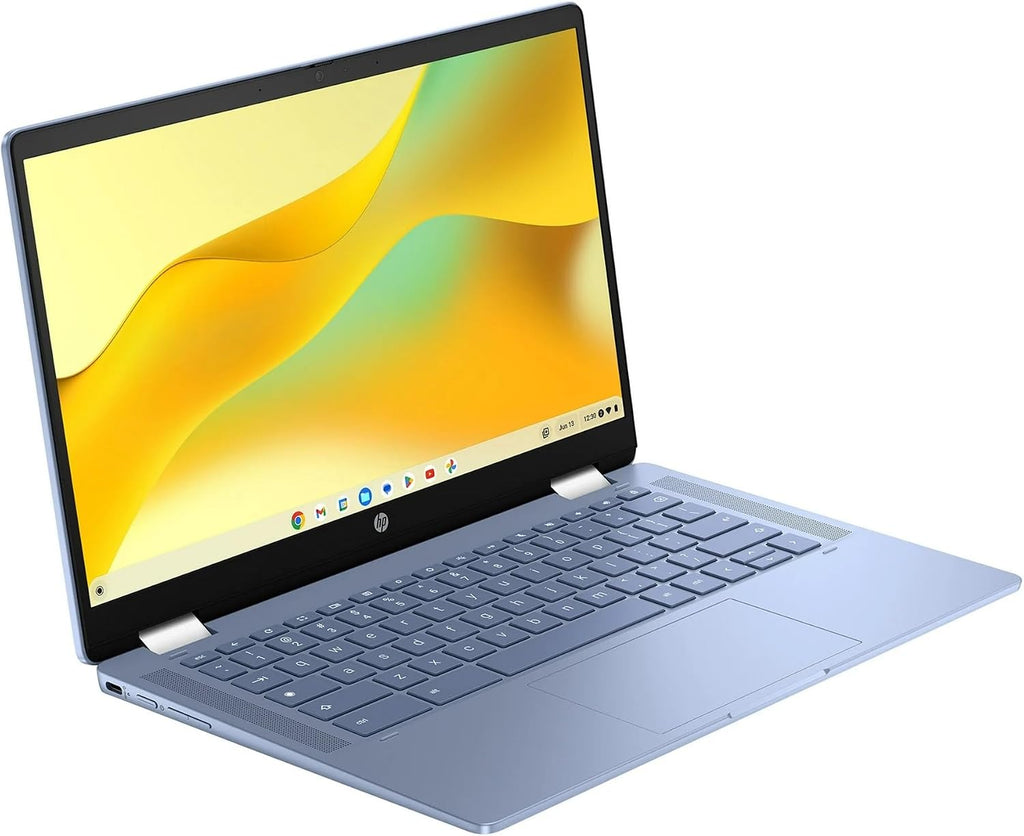 HP Convertible 2-in-1 Chromebook in Blue 14' Touch FHD Intel 4-Core up to 3.40GHz 4GB Ram 64GB Storage 4K Graphics Super-Fast WiFi Chrome OS (14b - Renewed)