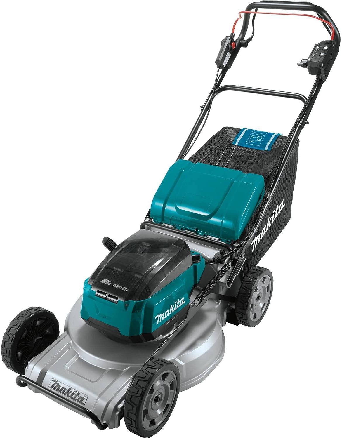 Makita XML09PT1 36V (18V X2) LXT® Brushless 21' Self-Propelled Commercial Lawn Mower Kit with 4 Batteries (5.0Ah)
