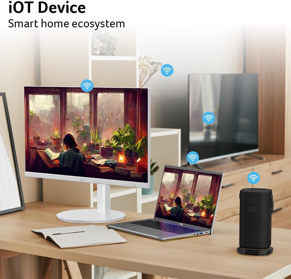 acer CS272 27' IPS Full HD Smart Monitor | WebOS | Streaming TV | Bluetooth | Wireless Projection | iOT Device for Smart Home | Height Adjustable, Swivel, Tilt & Pivot | 3Wx2 Speakers | sRGB 99%