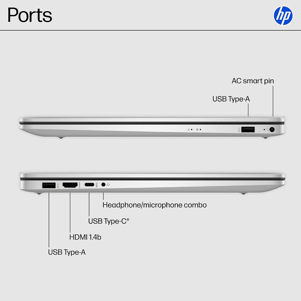 HP 17 inch Touchscreen Laptop 2025 New, AMD Ryzen 5 7430U(Up to 4.3GHz), 17.3' HD+ Touch Screen, 32 GB RAM, 2 TB SSD, WiFi 6, BT 5.4, HD Camera, Long Battery Life, Microsoft Copilot, Windows 11 Pro