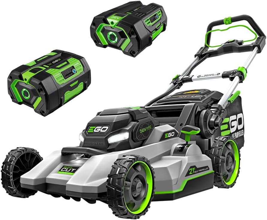 EGO POWER+ Cordless Electric Lawn Mower, Self-Propelled, Includes 56V 7.5Ah Battery and Rapid Charger (LM2135SP) Plus Extra 5.0Ah Battery (BA2800T)