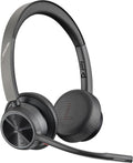 Poly - Voyager 4320 UC Wireless Headset (Plantronics) - Headphones with Boom Mic - Connect to PC/Mac via USB-C Bluetooth Adapter, Cell Phone via Bluetooth - Works with Teams (Certified), Zoom & More