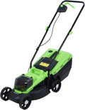 Lawn Mower, Walk-Behind Lawn Mowers, Self-Propelled Cordless with Brushless Motor, 30L Grass Tank for Cutting shrubs, Weeds, Brush US Plug