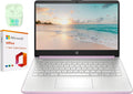 HP 14' LED Business Laptop Computer, Intel Quad-Core N150 Processor, Windows 11 S & 1-Year Microsoft Office 365 Included, PLUSERA Earphones (Honey Lavender, 32GB RAM | 640GB Storage)