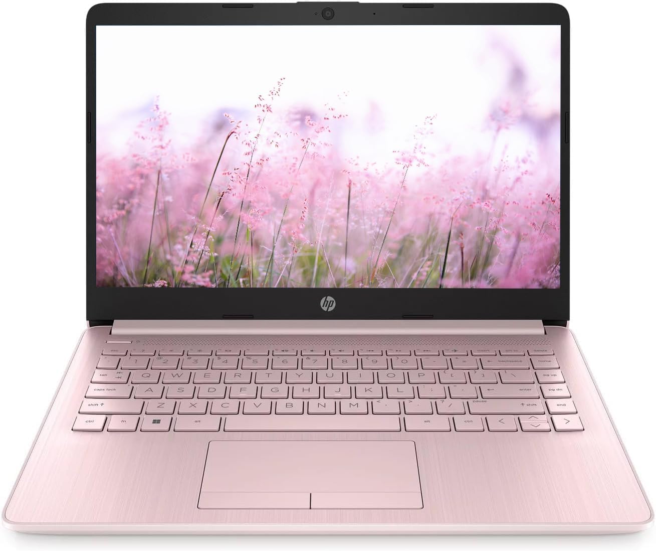 HP Portable 13.8' HD IPS Laptop, Intel Celeron N Processor Up to 2.78GHz, 4GB DDR4, 64GB SSD, HDMI, RJ45, Webcam, Bluetooth, Windows 11, Pastel Pink(Renewed)