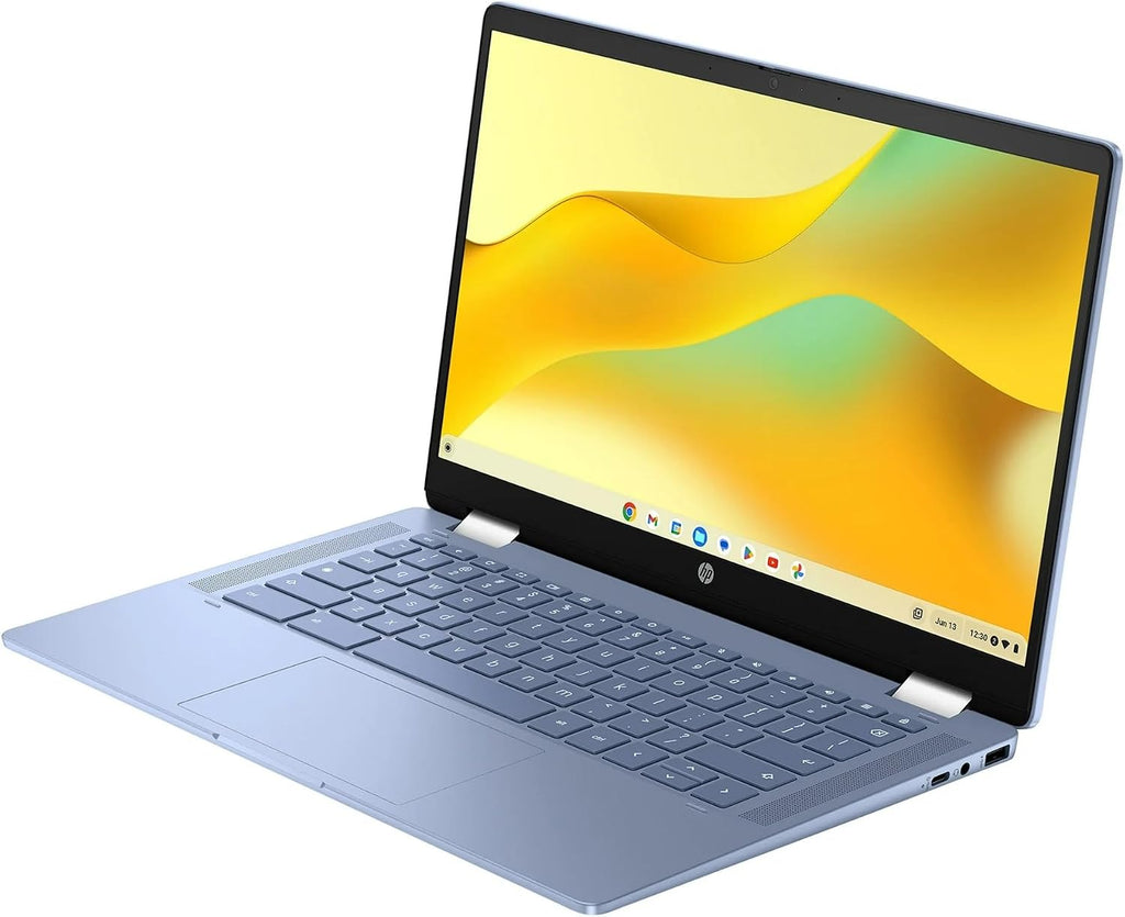 HP Convertible 2-in-1 Chromebook in Blue 14' Touch FHD Intel 4-Core up to 3.40GHz 4GB Ram 64GB Storage 4K Graphics Super-Fast WiFi Chrome OS (14b - Renewed)