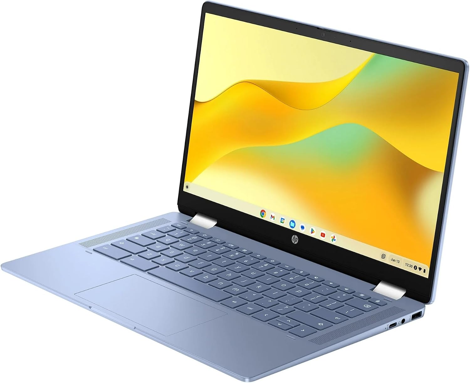 HP Convertible 2-in-1 Chromebook in Blue 14' Touch FHD Intel 4-Core up to 3.40GHz 4GB Ram 64GB Storage 4K Graphics Super-Fast WiFi Chrome OS (14b - Renewed)