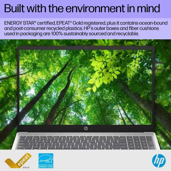 HP 2025 Laptop | 15-FD000 | 15.6' 1920 x 1080 Touch | Intel-10 Core i5-1334U | Intel Iris Xe Graphics |16GB DDR4 | 512GB SSD | Windows 11 Home | Wi-Fi 6 - Bluetooth 5.3-720p HD Camera - Silver
