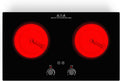 VBGK Electric Cooktop,2400W Electric Stove Top,Countertop and Built-in Hot Plate with Child Safety Lock, Timer, LED touch Knob Control,Overheat Protection,110V 2 Burner Induction Cooktop