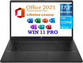 HP 17.3' HD+ Business Laptop, 13th Gen Intel Core i5-1334U (10cores,12 Threads),16GB RAM, 1TB PCIe SSD, Free Lifetime Office 2021, HDMI, WiFi 6, Webcam,Windows 11 Pro, Jet Black
