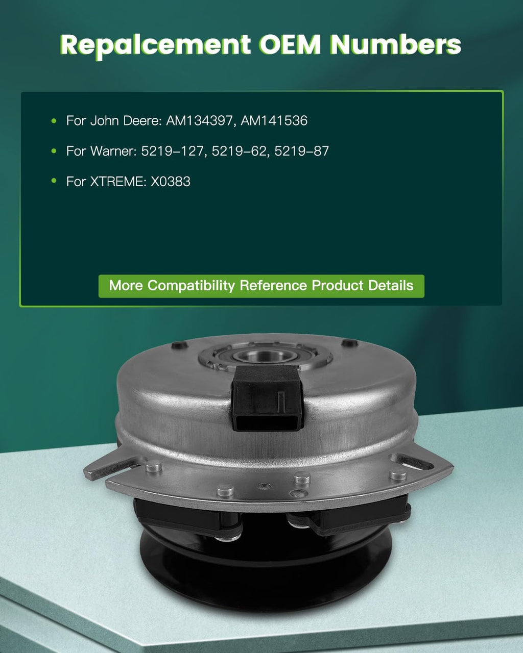 SCITOO Electric PTO Clutch 3813 Electric PTO Lawn Mower Clutch Compatible for Sears Craftsman: 3813 / for Swisher: 3813