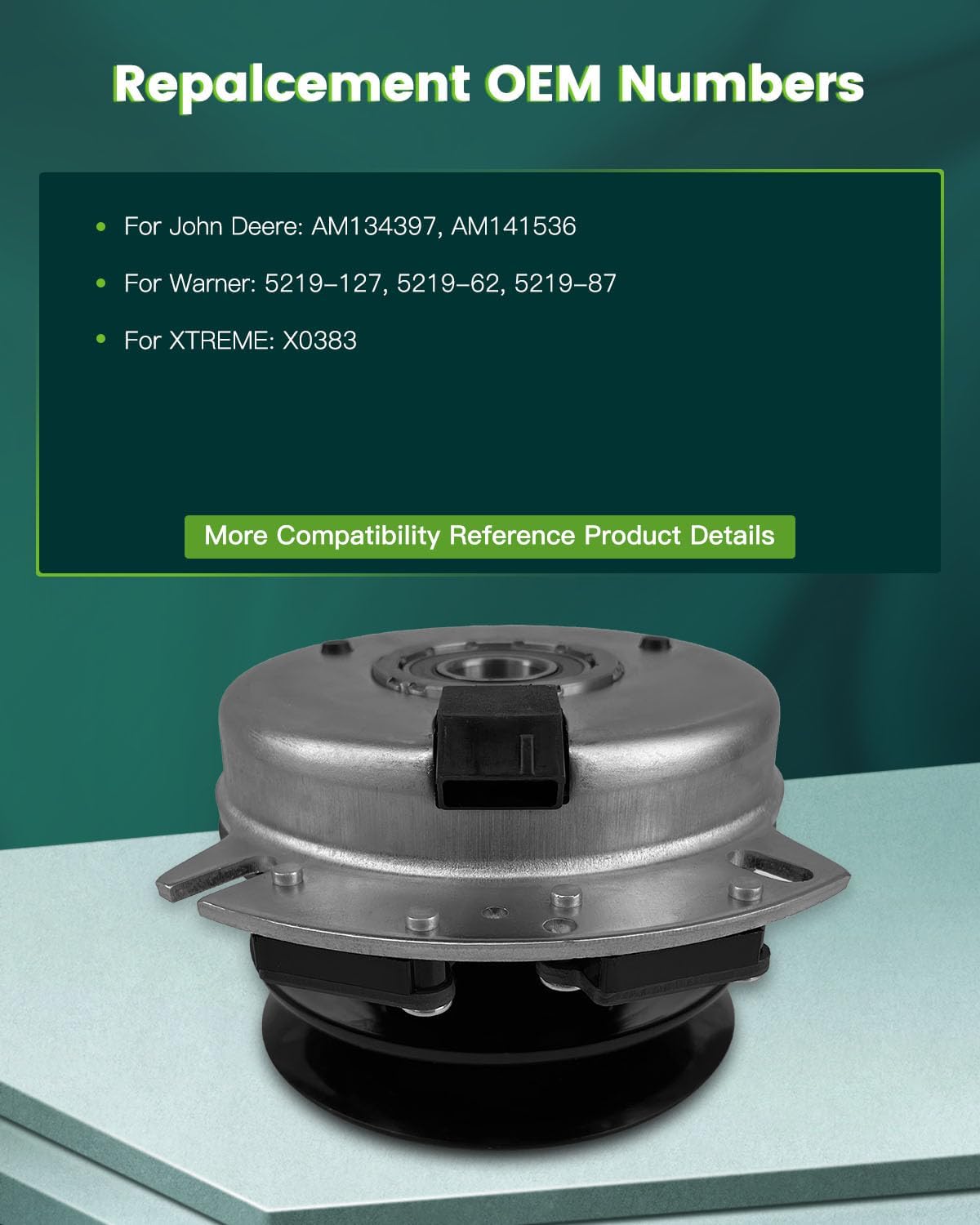 SCITOO Electric PTO Clutch 3813 Electric PTO Lawn Mower Clutch Compatible for Sears Craftsman: 3813 / for Swisher: 3813
