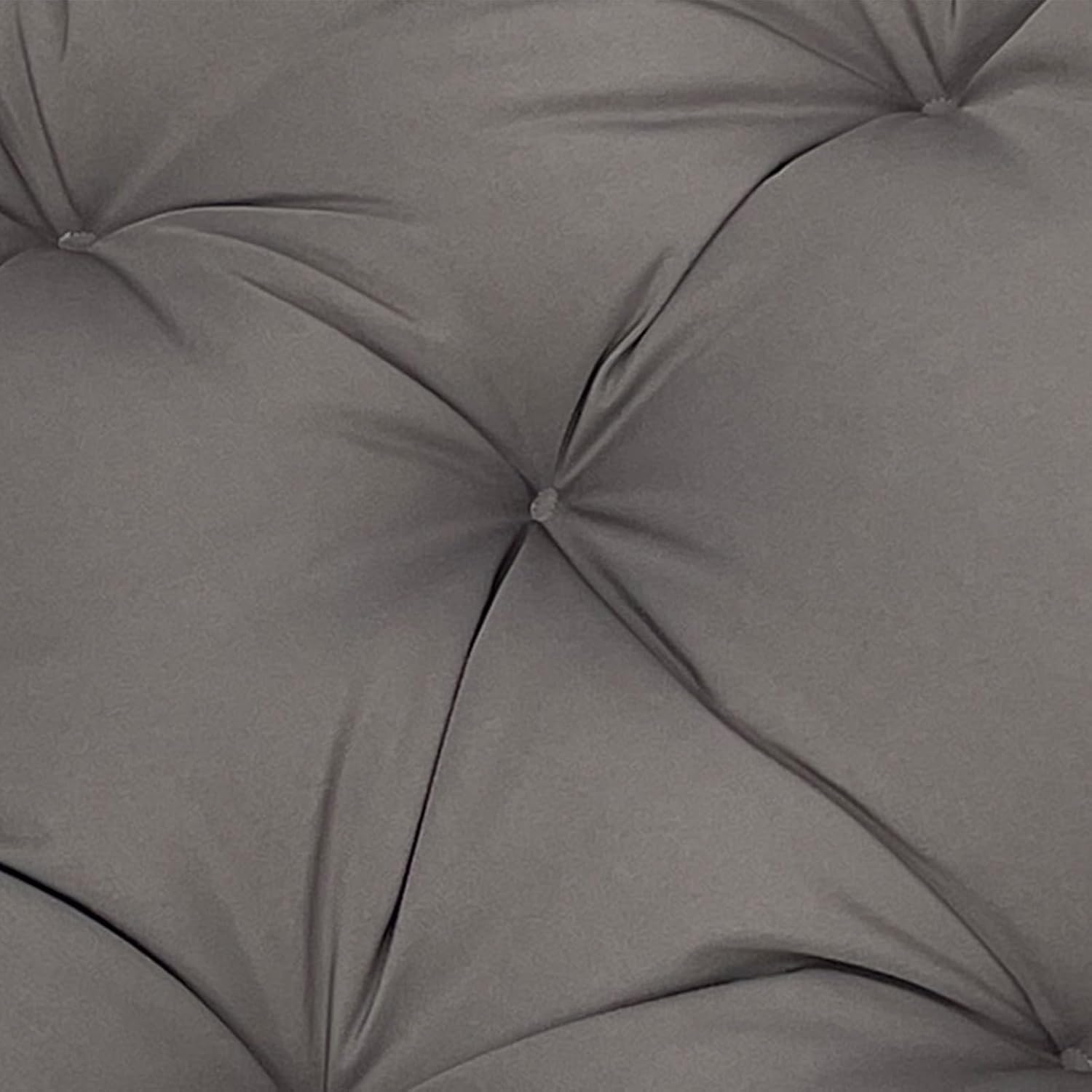 Papasan Polyester Cushion, Waterproof, Round Moon Chair Cushion, Tufted Thick Saucer Chair Cushion for Living Room Hanging Egg Chair(Wine red,67 * 48 in)