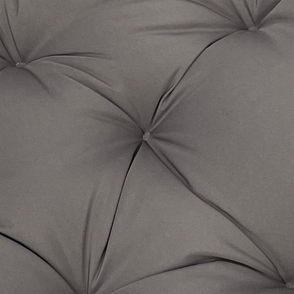 Papasan Polyester Cushion, Waterproof, Round Moon Chair Cushion, Tufted Thick Saucer Chair Cushion for Living Room Hanging Egg Chair(Wine red,51 * 51 in)