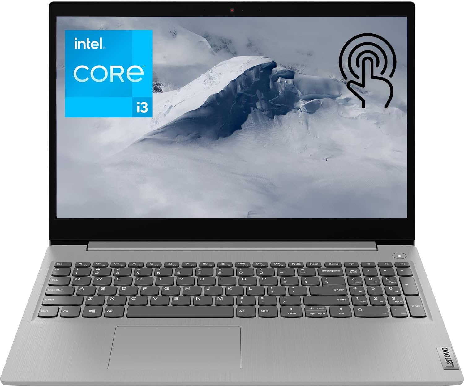 Lenovo IdeaPad 3i Laptop, 15.6' HD Touchscreen Display, Intel Core i3-1115G4 Processor, 20GB DDR4 RAM, 512GB PCIe SSD, Bluetooth, Webcam, Wi-Fi 6, HDMI, Windows 11 Home, Grey