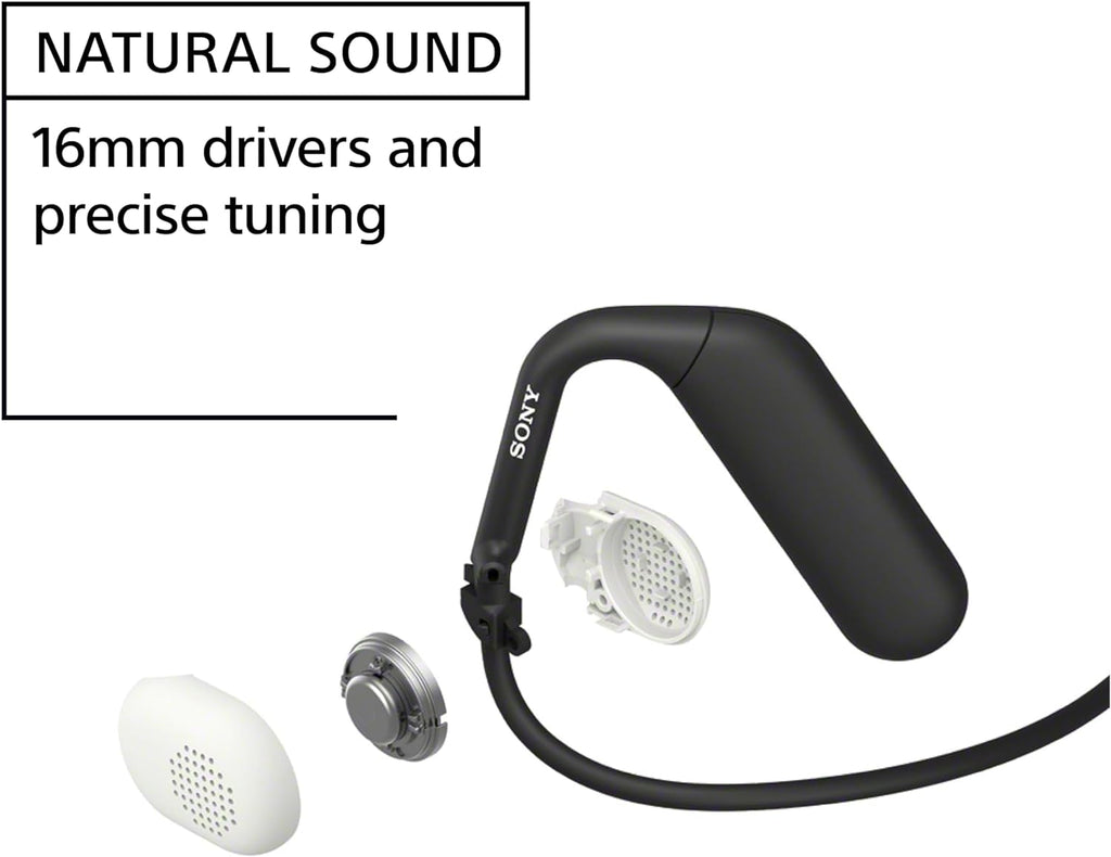 Sony Float Run Open-Ear Bluetooth Wireless Sport Headphones for Running and Exercise with Mic and IPX4 Water Resistance, WIOE610/B