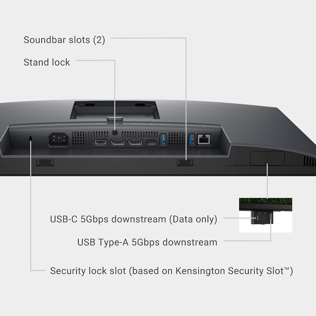 Dell Pro 32 Plus QHD USB-C Hub Monitor P3225DE - 31.5-inch QHD (2560x1440) 100Hz 8ms Display, USB-C/HDMI/DisplayPort Connectivity, Height/Swivel/Pivot/Tilt Adjustment, 4 Star TÜV Eye Comfort - Black