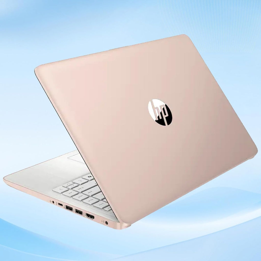 HP 14' HD Student Business Laptop, Intel Quad-Core N150, 8GB RAM, 192GB Storage, (128GB eMMC+64GB SD Card), 1 Year Office 365, Slim Design, Webcam, HDMI, Bluetooth, WiFi, Win 11, Rose Gold