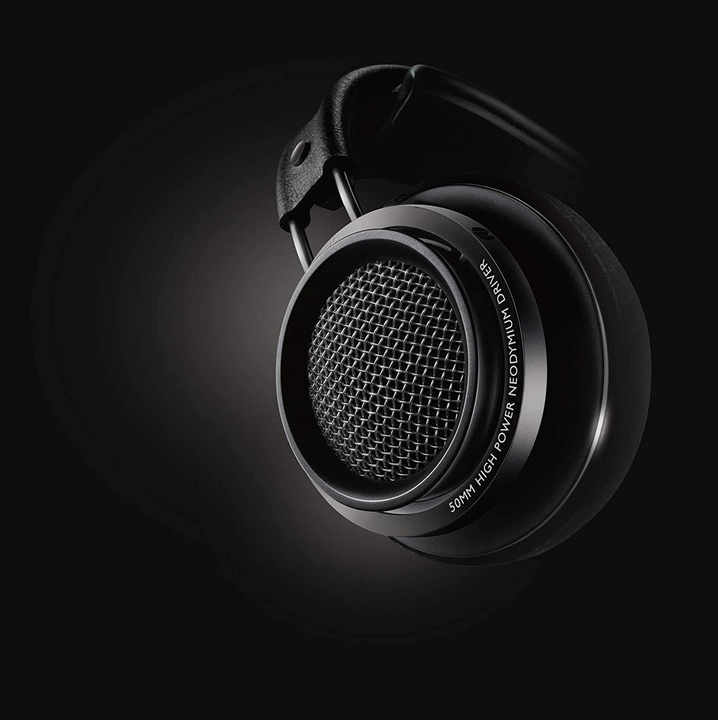 Philips Fidelio X2HR Over The Ear Open Back Wired Headphone 50mm Drivers- Black Professional Studio Monitor Headphones with Detachable Cable