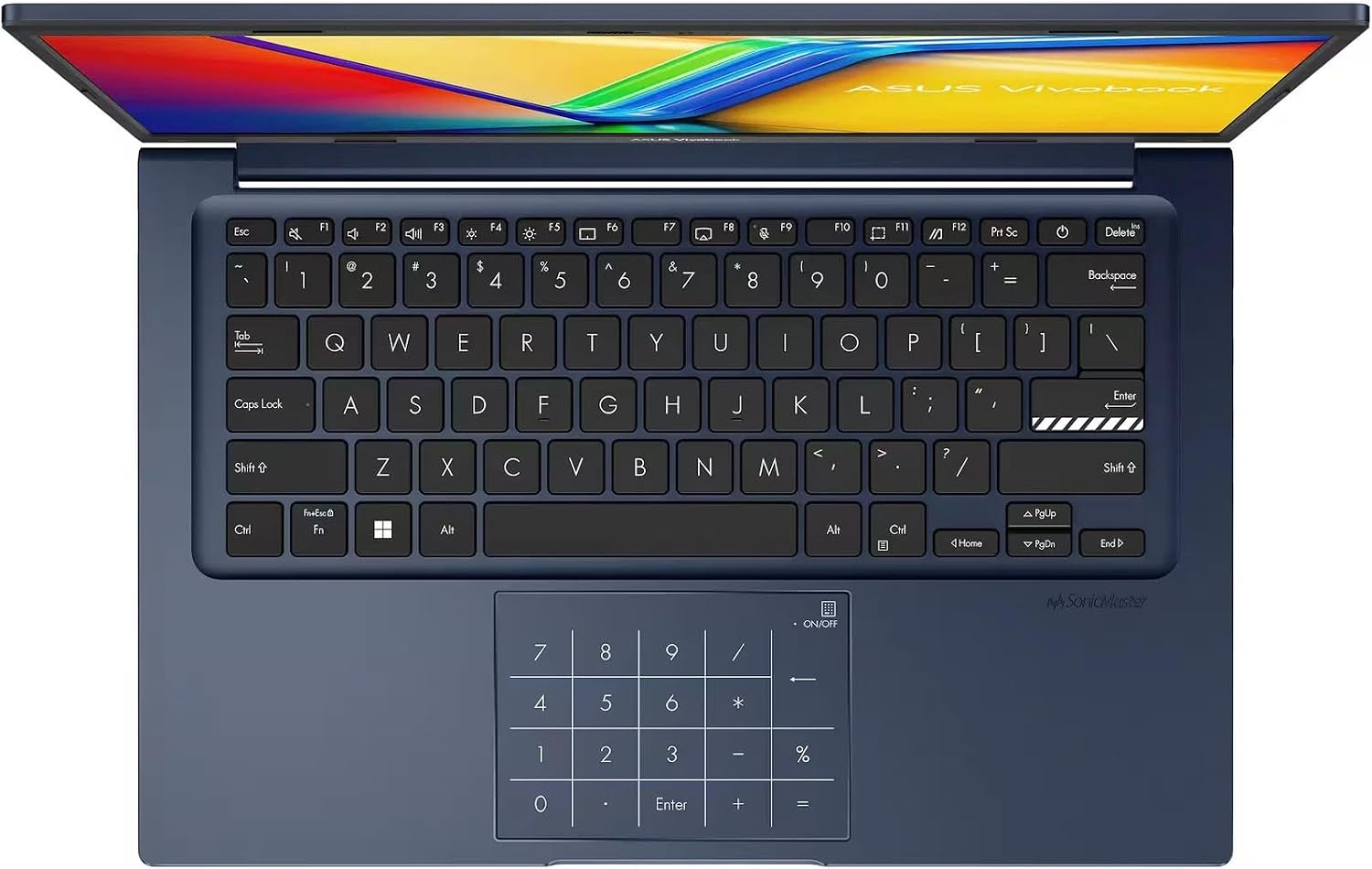 ASUS Vivobook 14' FHD Laptop for Student Business Home School, Intel Core i5 (Beat i7-1250U) - 24GB RAM 1TB SSD, Private Webcam Windows 11 w/Accessory