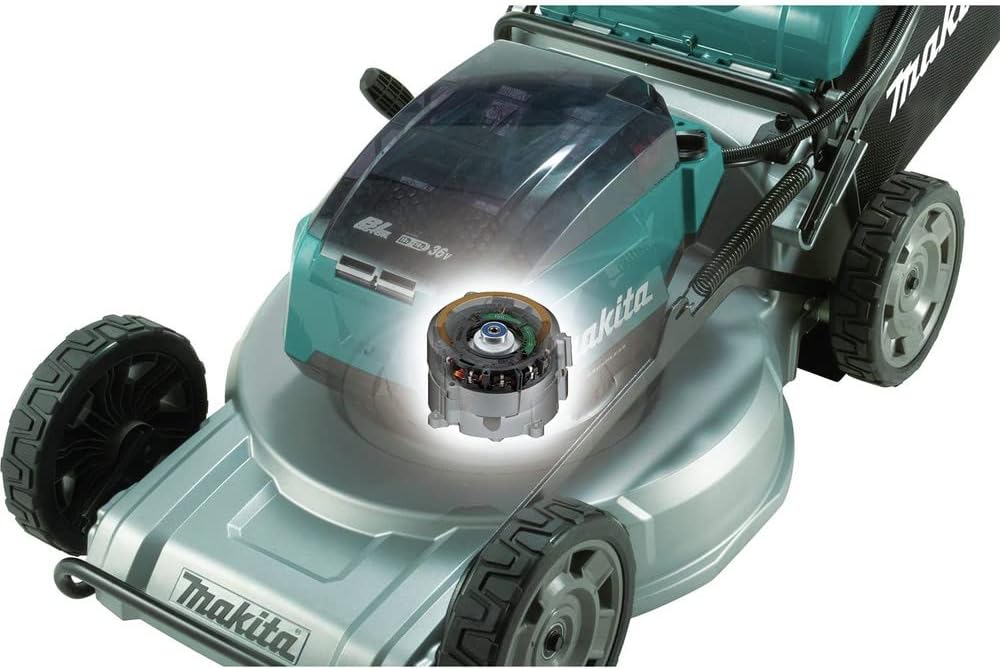 Makita XML06PT1 36V (18V X2) LXT® Brushless 18' Self-Propelled Commercial Lawn Mower Kit with 4 Batteries (5.0Ah)