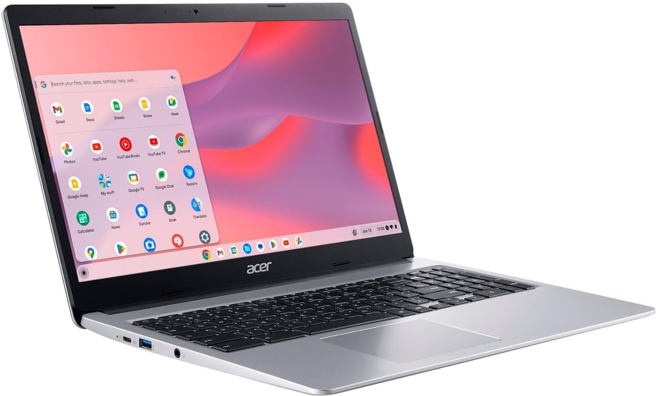 acer Chromebook 315 15.6' (Intel Celeron N4500, 4GB RAM, 128GB Storage (64GB eMMC + 64GB IST SD Card)), IST Hub, Chrome OS