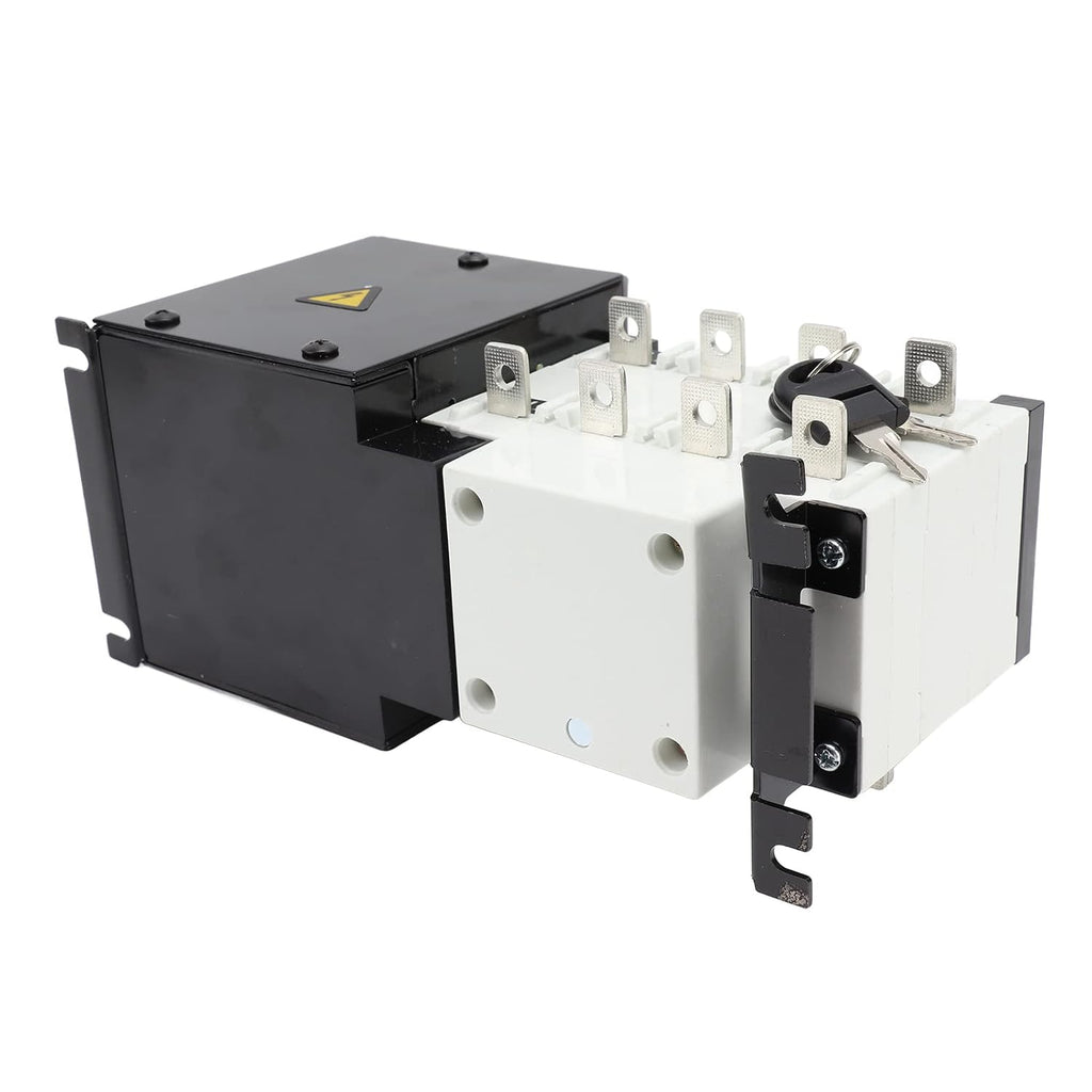 Generator Transfer Switch Dual Power Automatic Transfer Switch AC400V Advanced Technology Reliable Multi Protection for Home Office Buildings Public Places PC Material (125A)