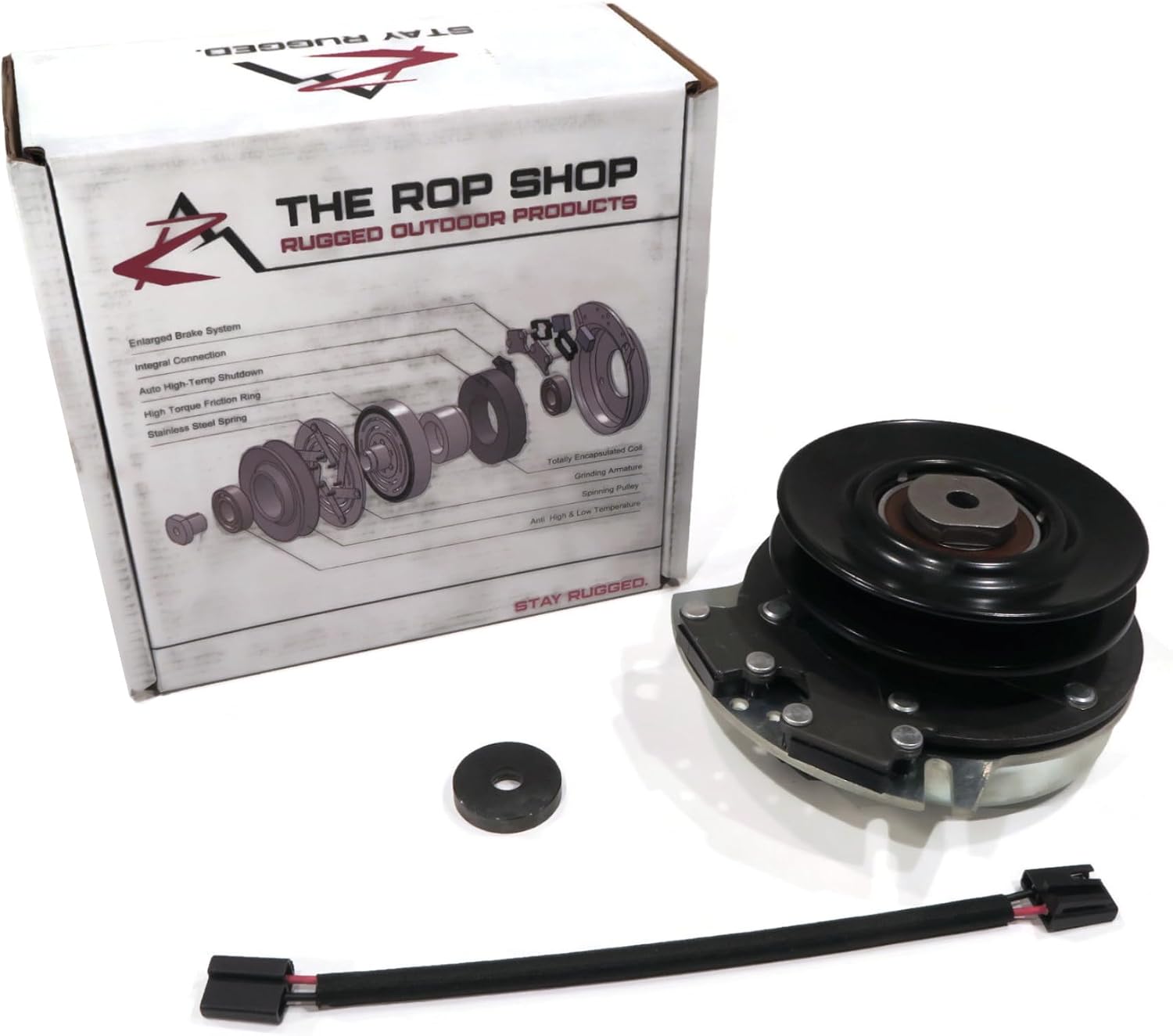 The ROP Shop Electric PTO Clutch for Warner 5219108, 5219-221, 5219221 Yard Garden Lawn Mower