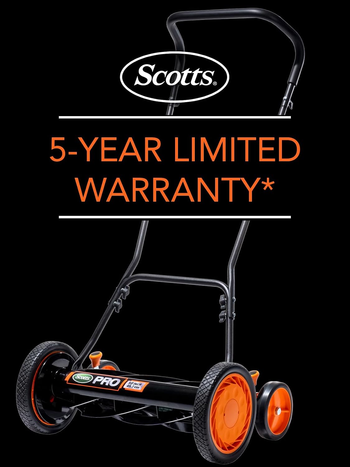 Scotts Outdoor Power Tools 716-18S 18-Inch 7-Blade Push Manual Reel Lawn Mower, Green