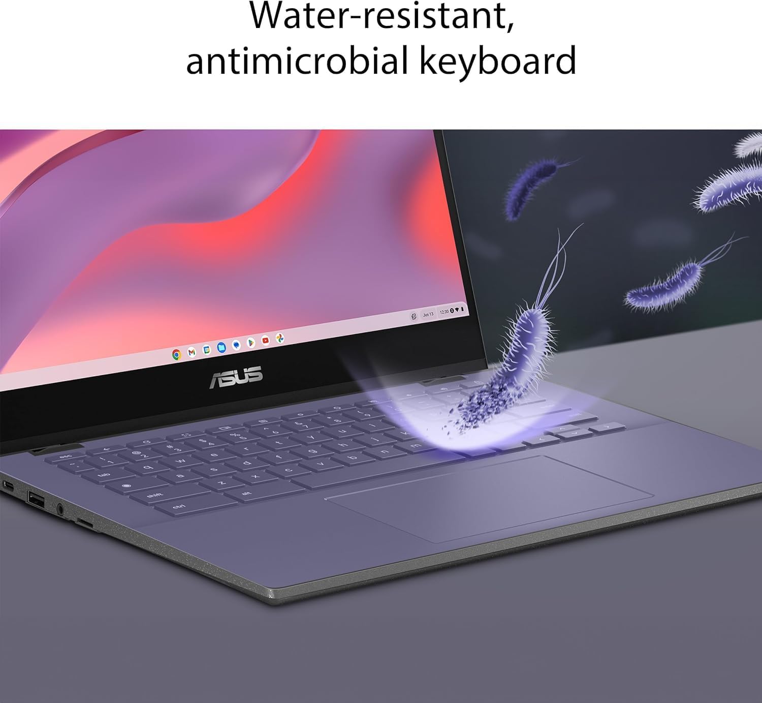 ASUS-Chromebook Laptop-Google Chrome - 8Core MediaTek Kompanio 520-14 inch FHD Display - 4GB RAM - 192GB Storage - USB C - Wi-Fi 6 - Long Battery Life - Student - 2024