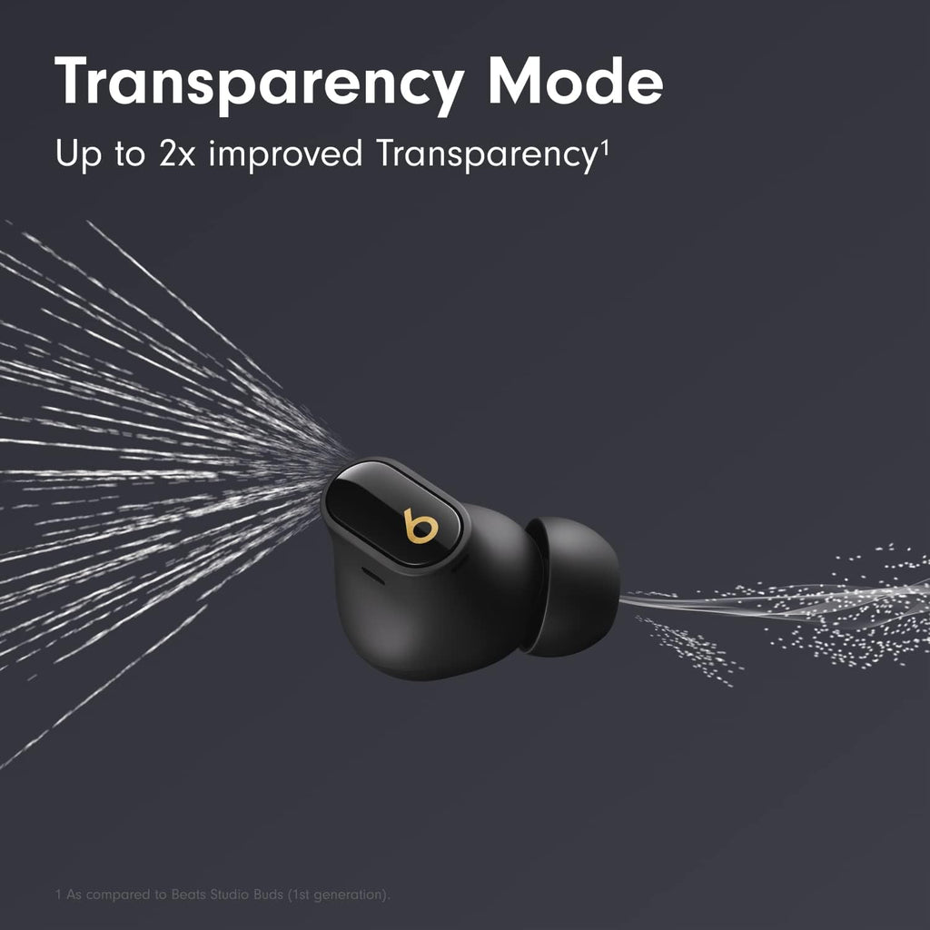 Beats Studio Buds + True Wireless Noise Cancelling Earbuds - Black/Gold (Renewed Premium)