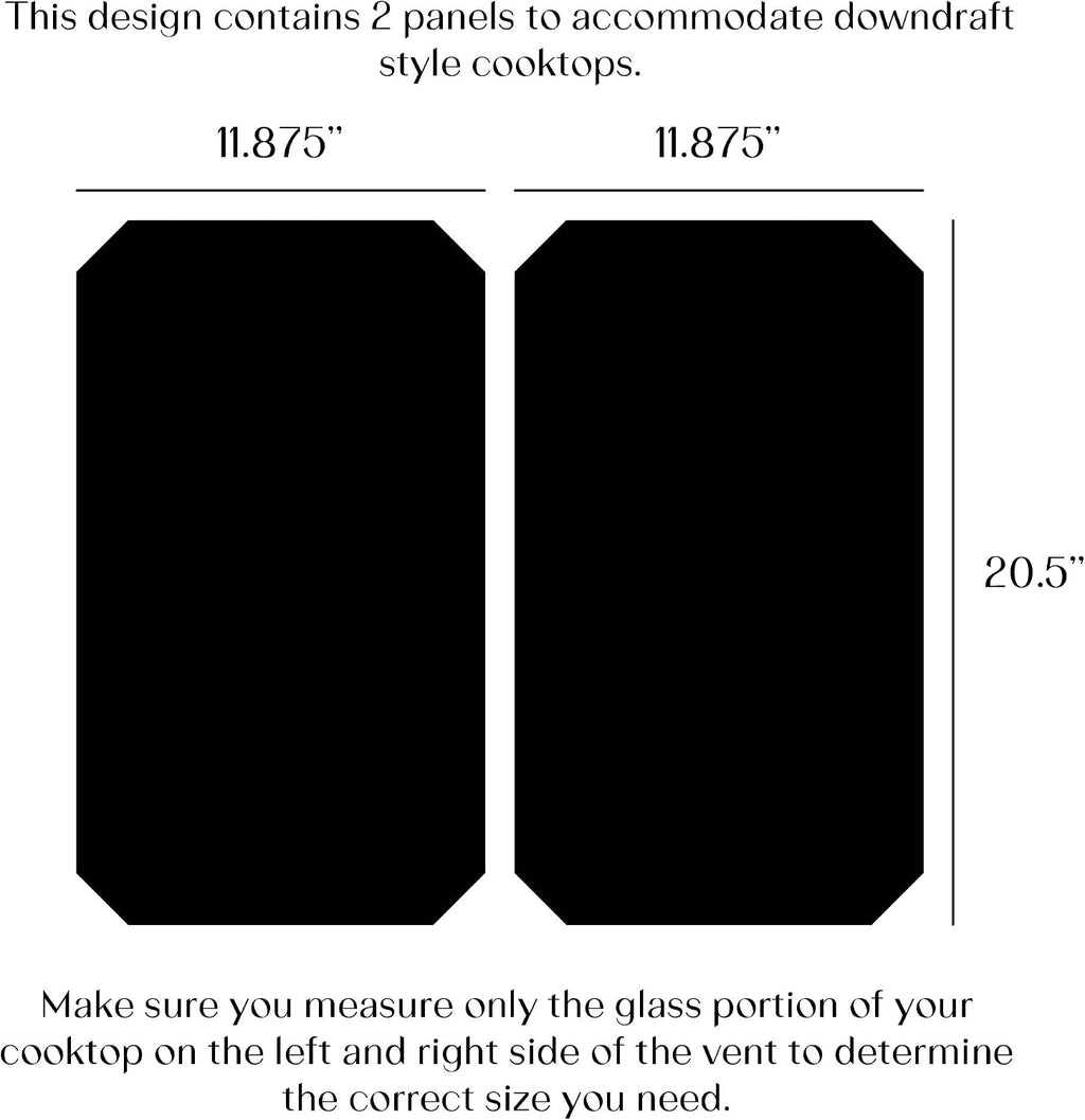 Electric Stove Cover Protector - Can be Used While Cooking - Glass Panel Overlay - Can Withstand over 1400 °F - Kitchen Essential for Cooktop Protection (Duplicate Panels)