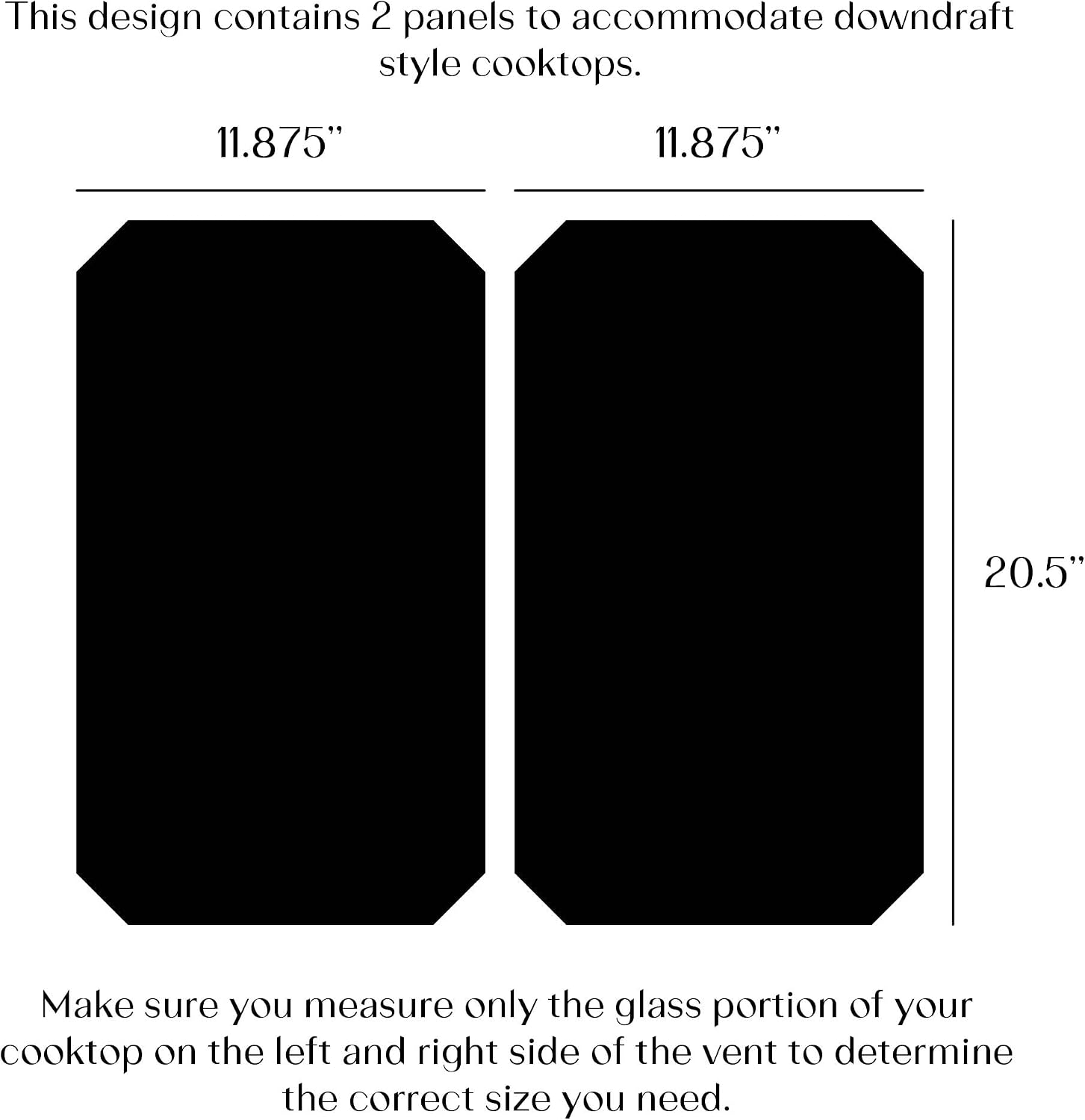 Electric Stove Cover Protector - Can be Used While Cooking - Glass Panel Overlay - Can Withstand over 1400 °F - Kitchen Essential for Cooktop Protection (Duplicate Panels)