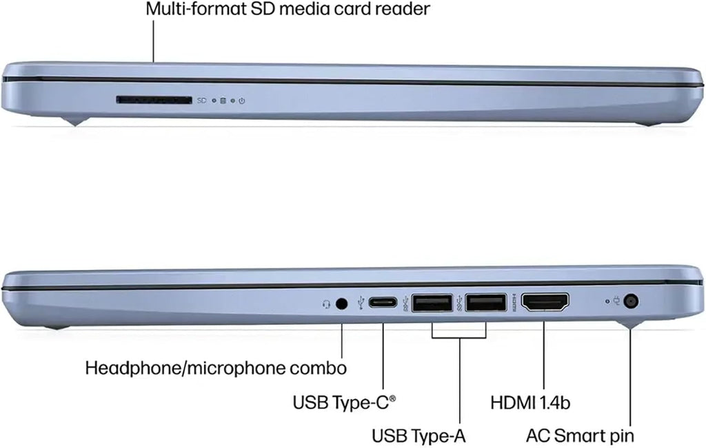 HP Laptop with Microsoft Office and 1TB Cloud Storage (1-Year) | 14 inch HD Computer | 16GB RAM | 128GB UFS | Intel 4-Core CPU(Beat i3-10110U) | Webcam | USB-C | Windows 11 Home in S Mode | LE Bundle